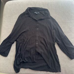 Sanctuary black button up shirt
